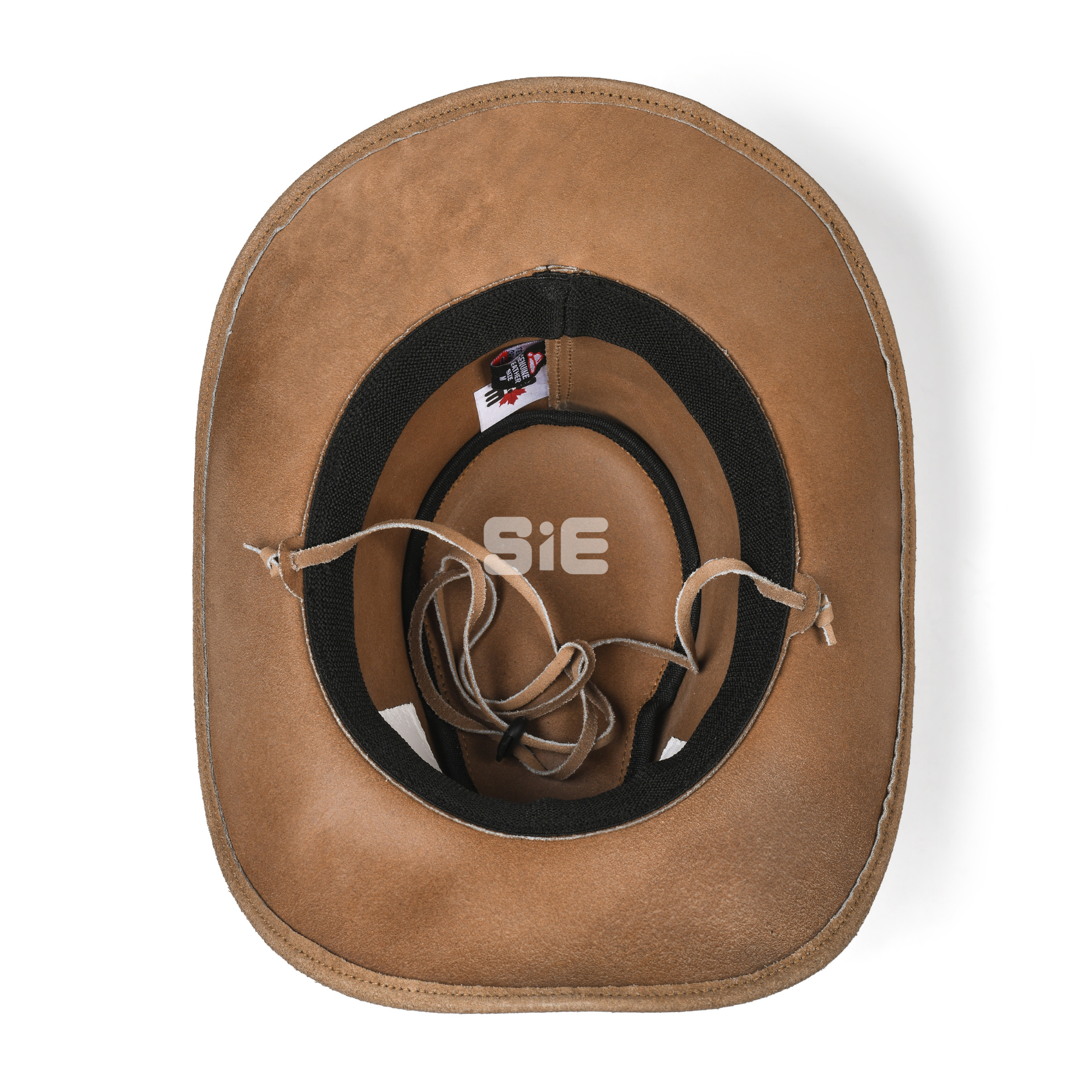 Men's Tan Suede Leather Cowboy Hat | Silver Conchos | SIE Canada