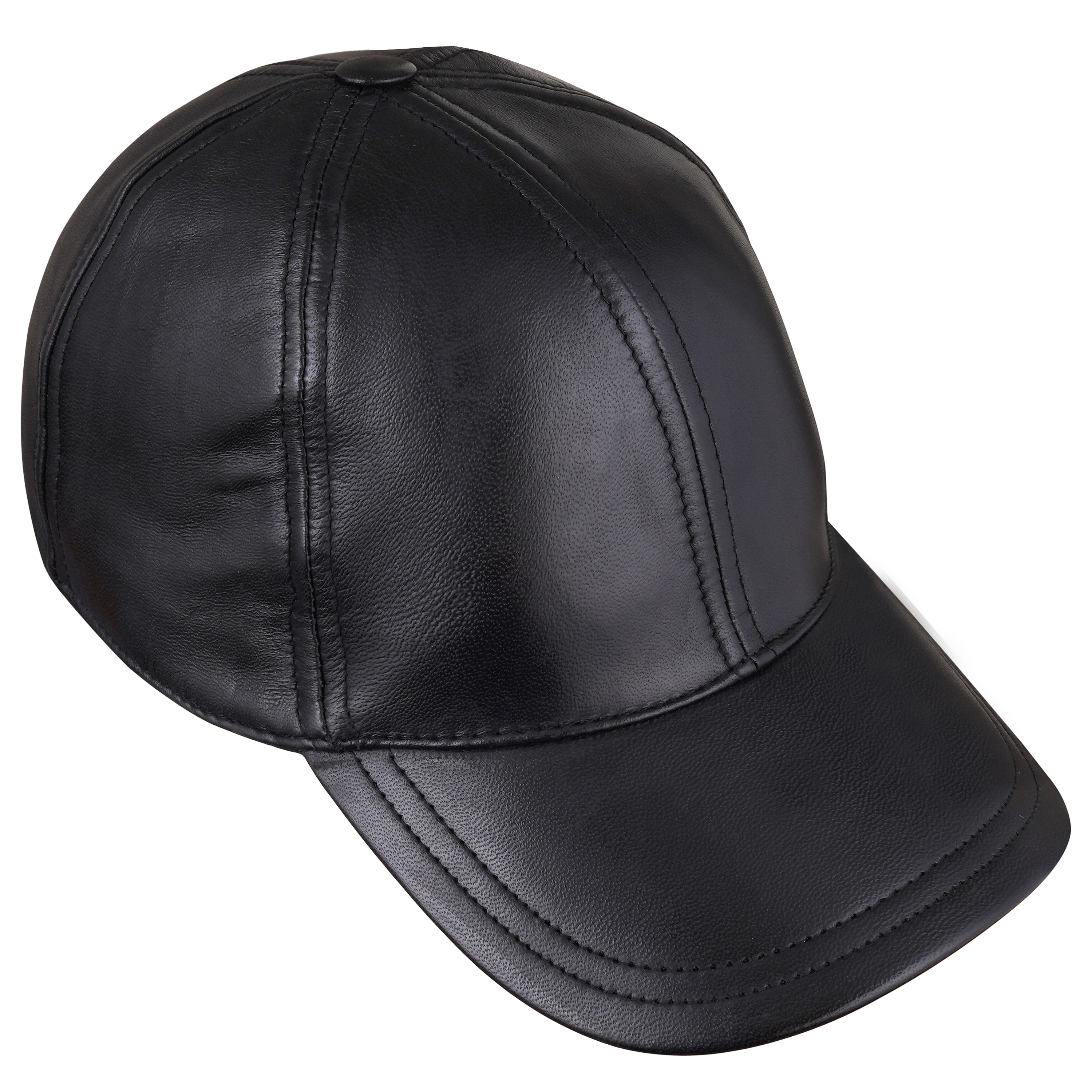 Baseball Leather Cap - Men's