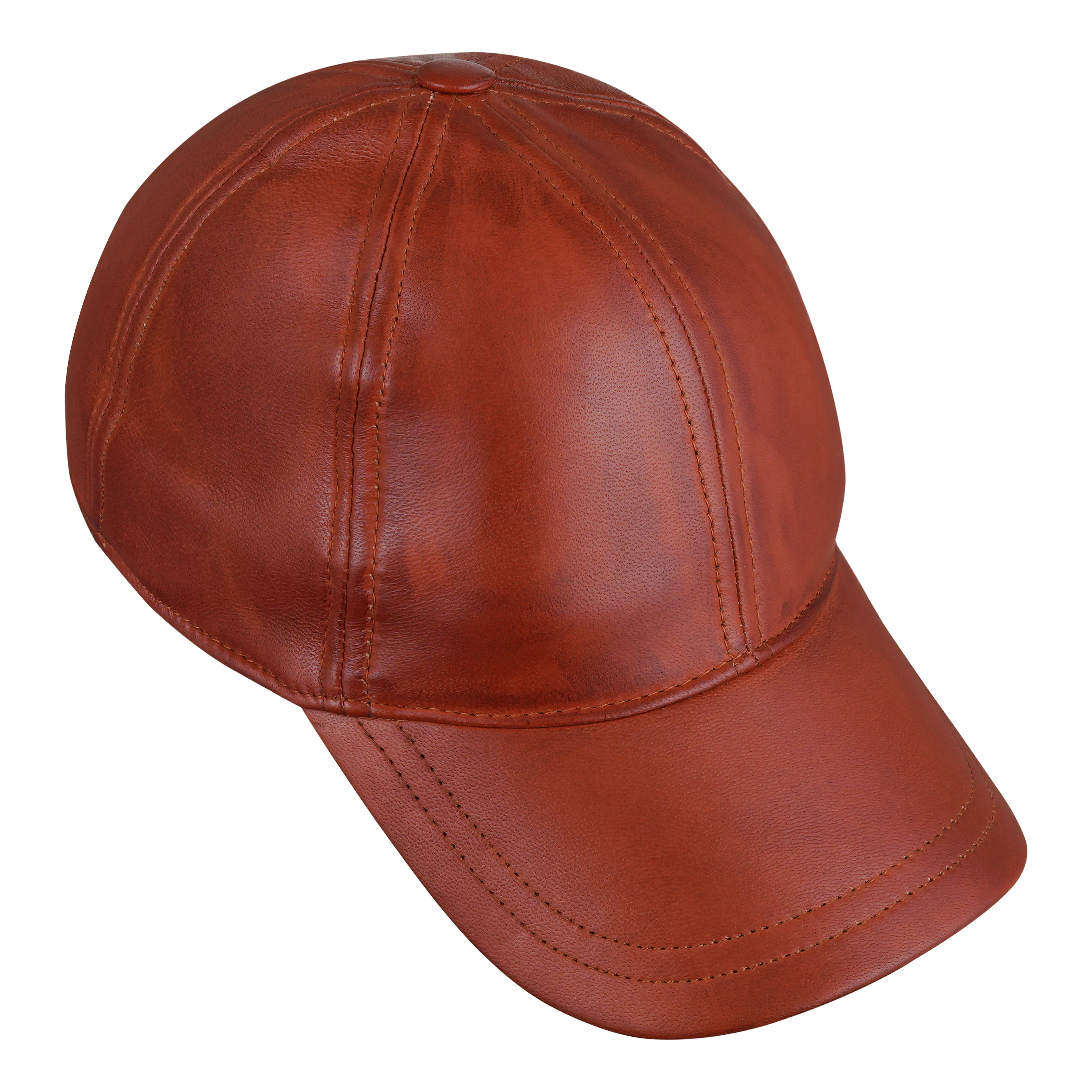 Baseball Leather Cap - Men's