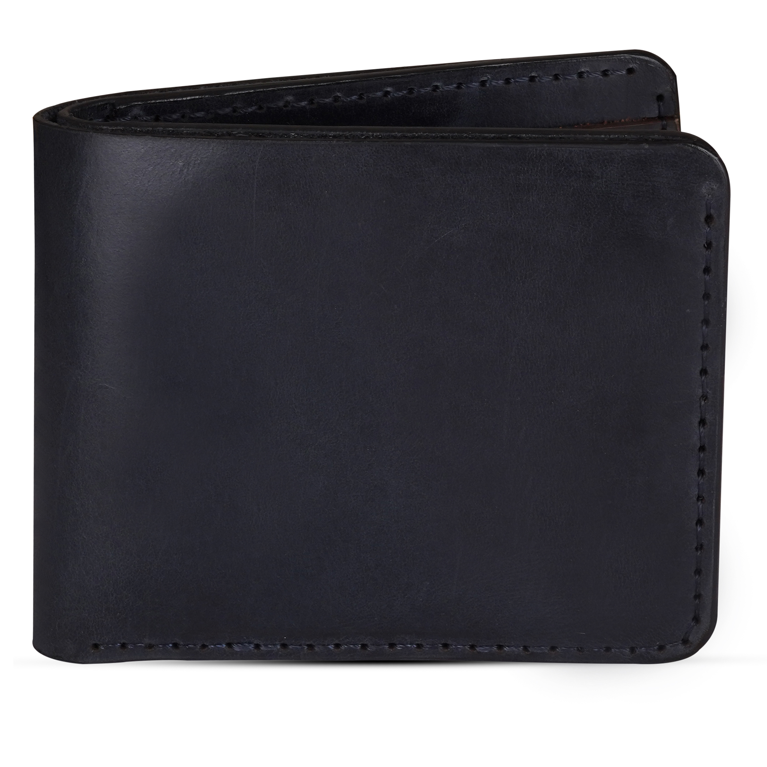 Bi-fold Crazy Leather Handmade Leather Wallet - Men's