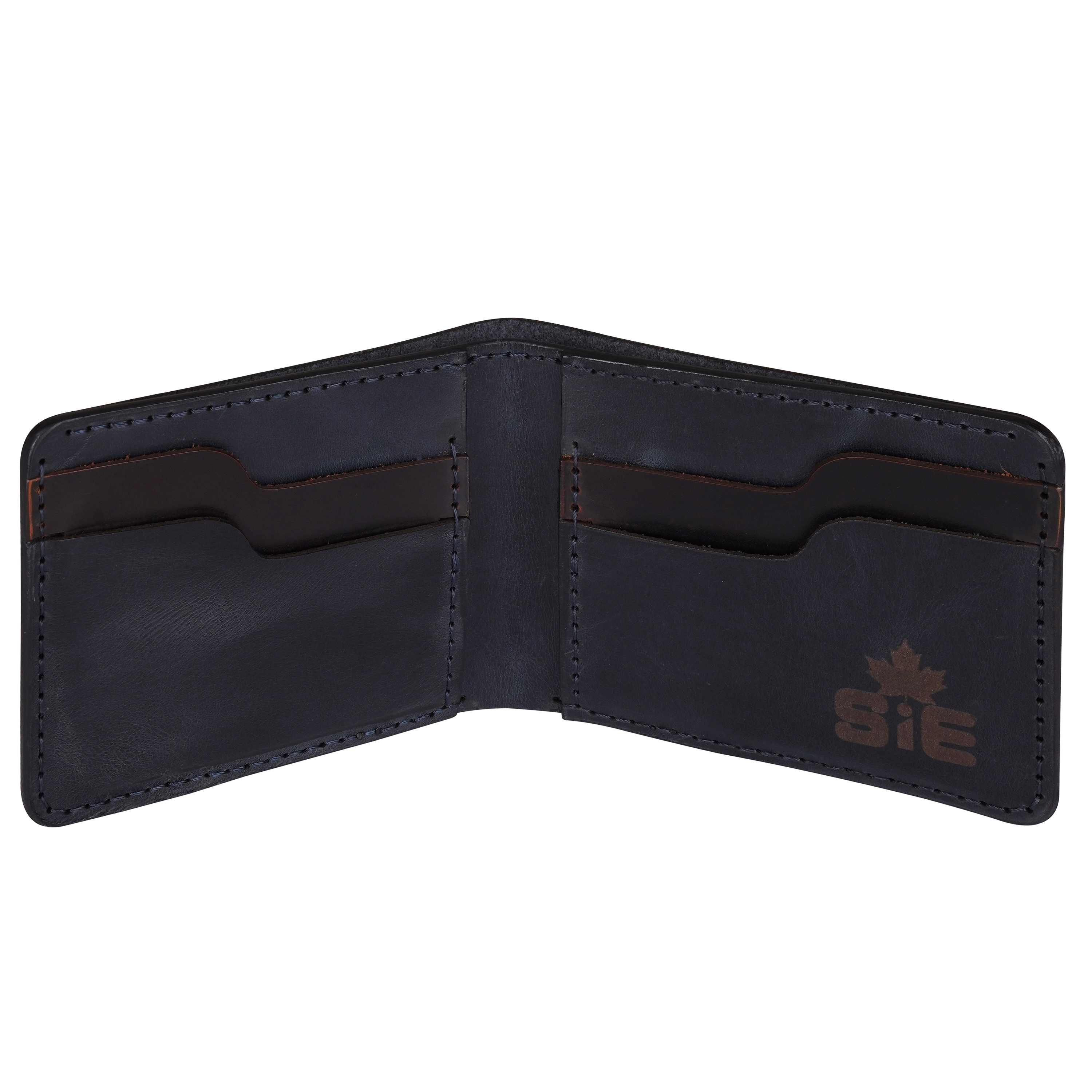 Bi-fold Crazy Leather Handmade Leather Wallet - Men's