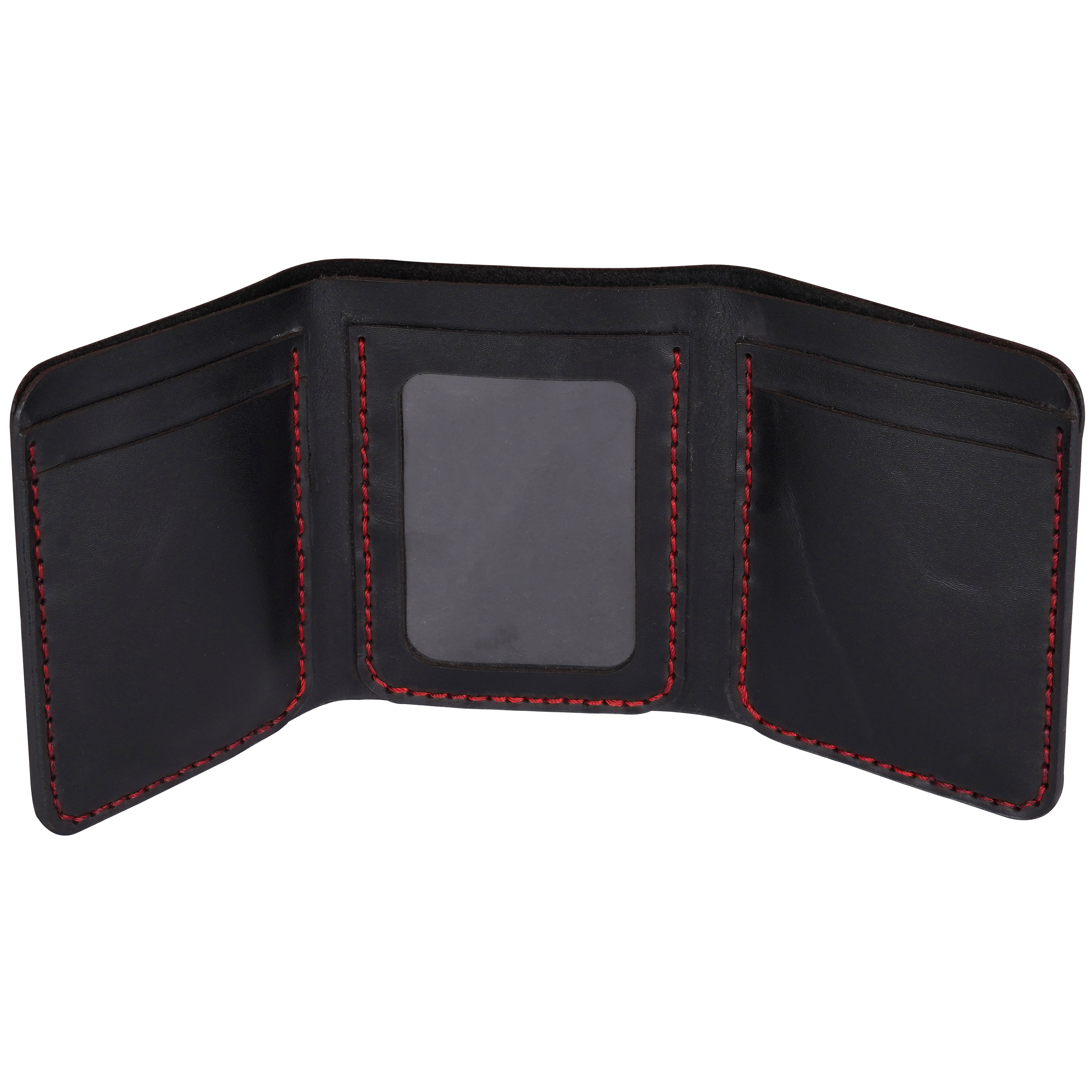 Brown Tri-Fold Handmade Leather Wallet - Men's